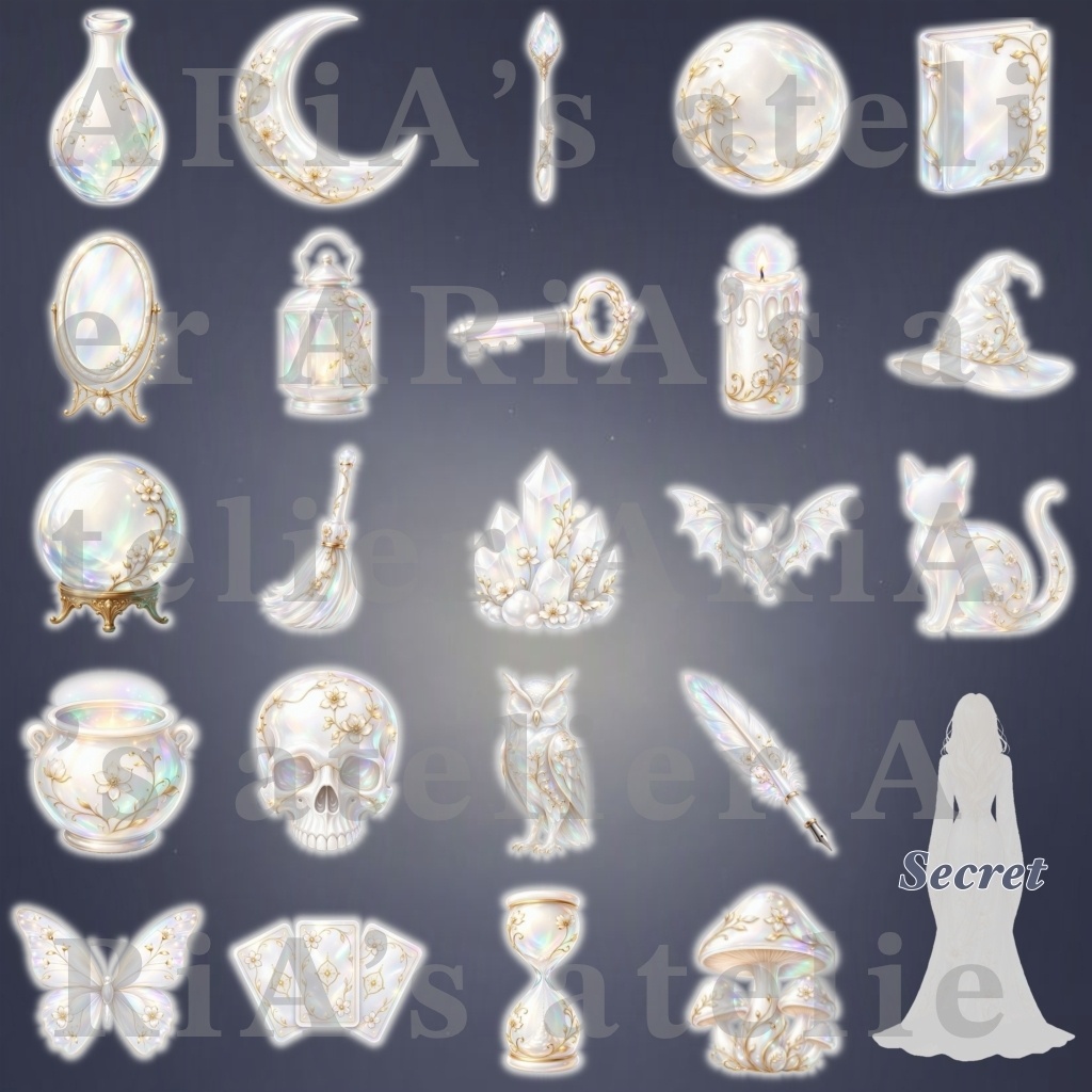 Witch’s Aurora Pearl Stickers