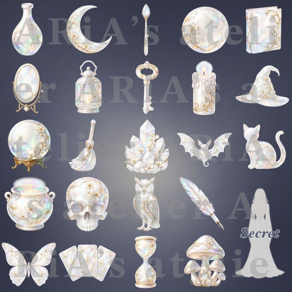 Witch’s Aurora Pearl Stickers