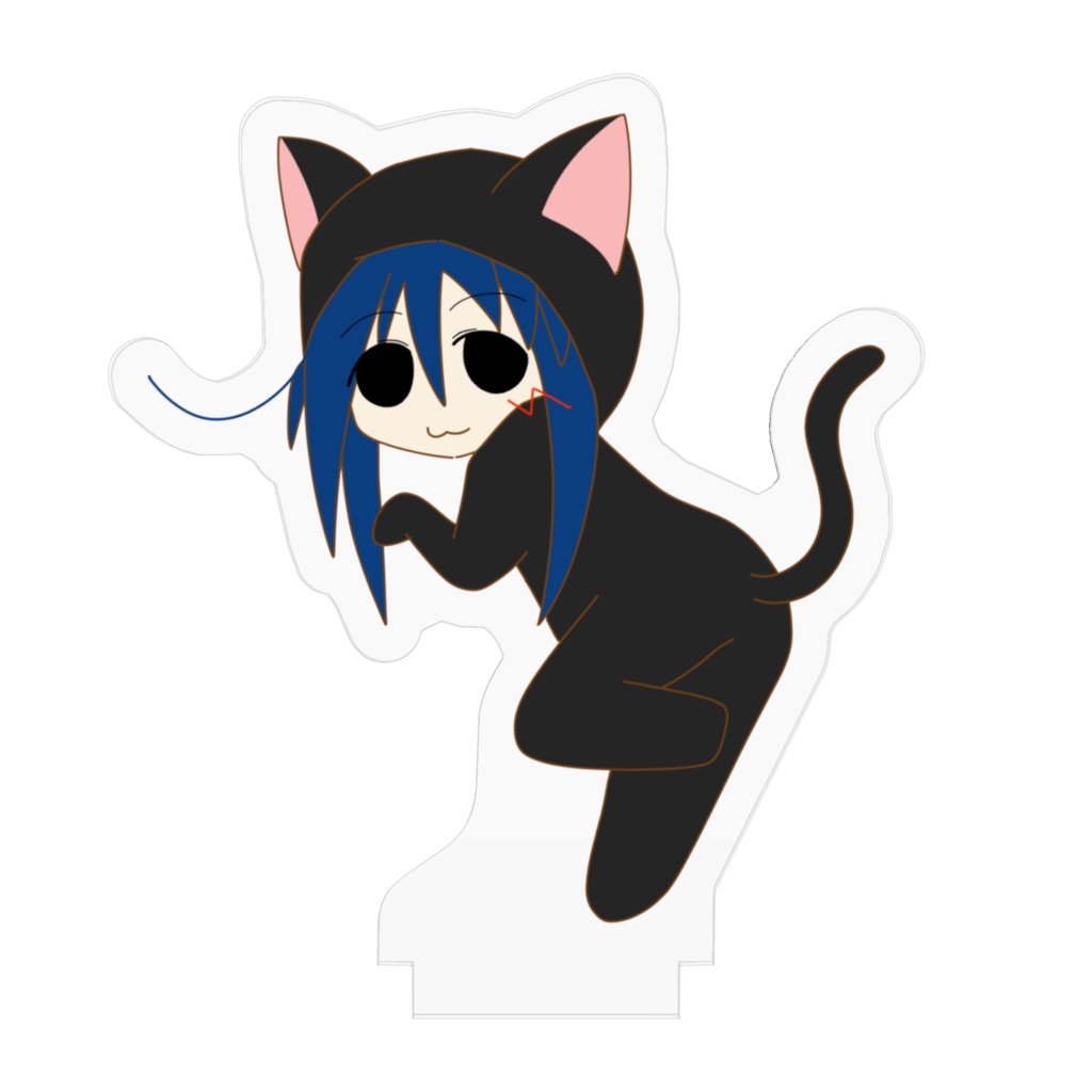 のぺるにくすアクリルスタンド(黒ねこスーツ)