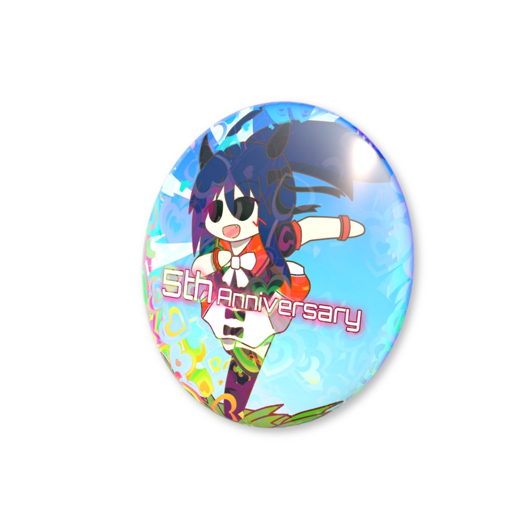 のぺホログラム缶バッジ【5thAnniversary】
