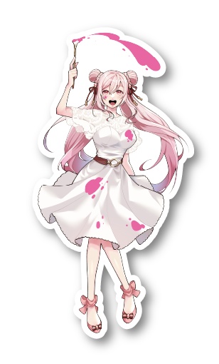 【2周年記念】ステッカー(等身)