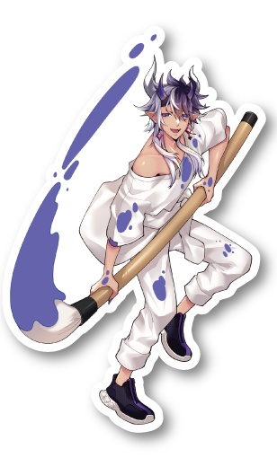 【2周年記念】ステッカー(等身)