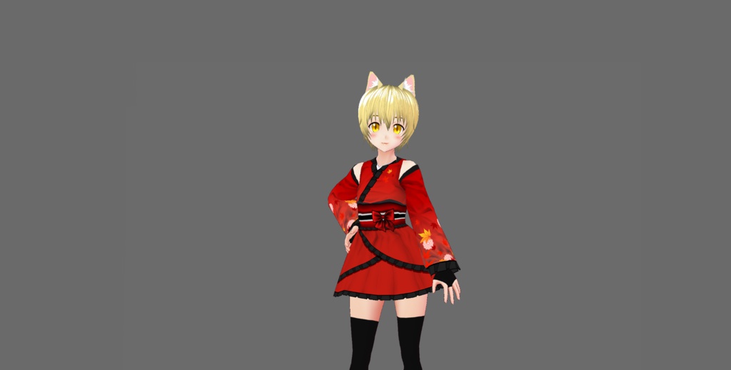 犬子屋【着物ドレス 】VRoid&セシル変身