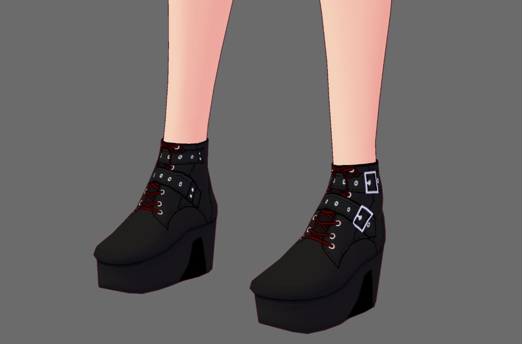 『VRoid&セシル変身』ベルトブーツセット(ブラック:ブラウン)