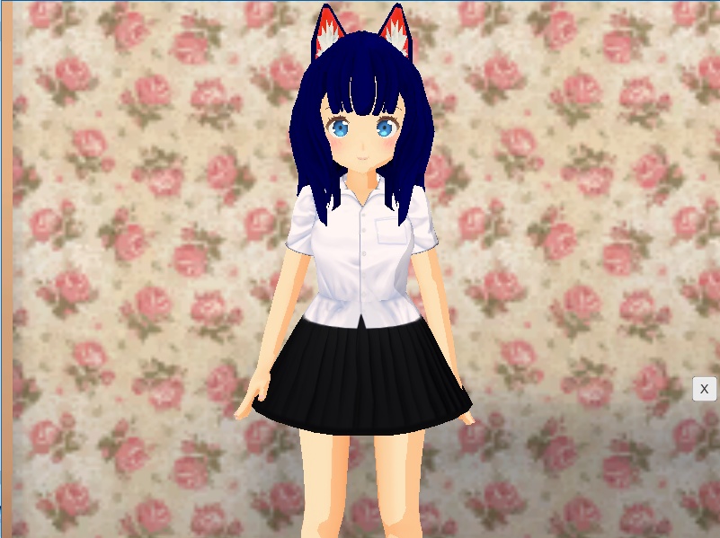 無料配布【VRoid&セシル変身】 Yシャツ【ワンピース用テクスチャ】