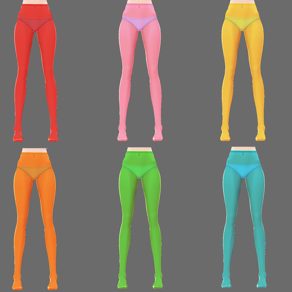 犬子屋【カラータイツ(超お得12色セット)】VRoid専用テクスチャ