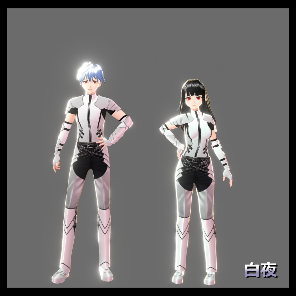 犬子屋【隠密者ノ装具】(闇夜/白夜 2点セット)VRoid専用テクスチャ