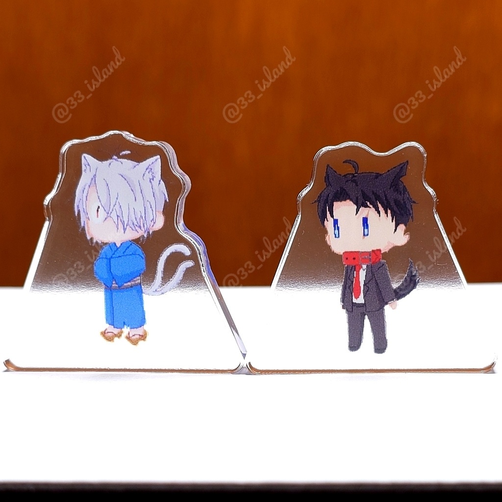 わんにゃん父たち自立ミニアクスタセット