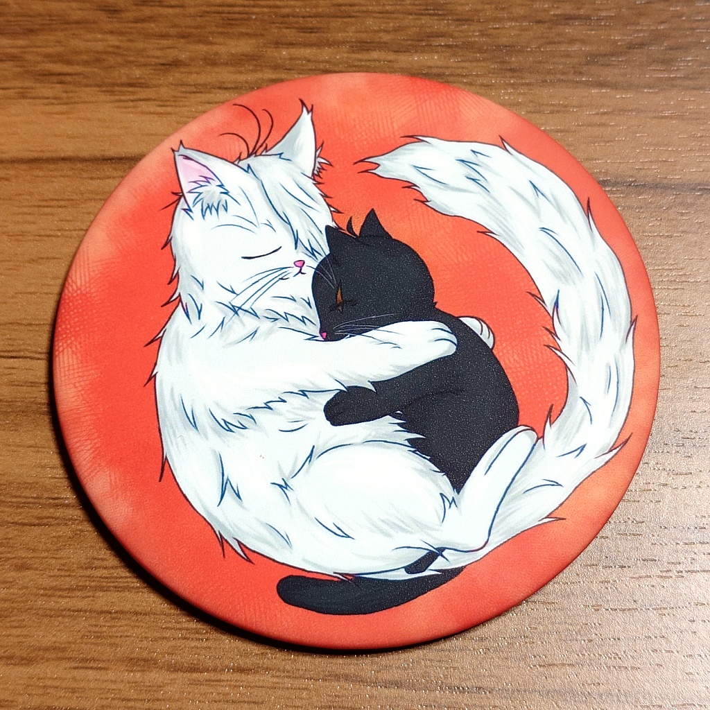 父水ねこねこ缶ミラー