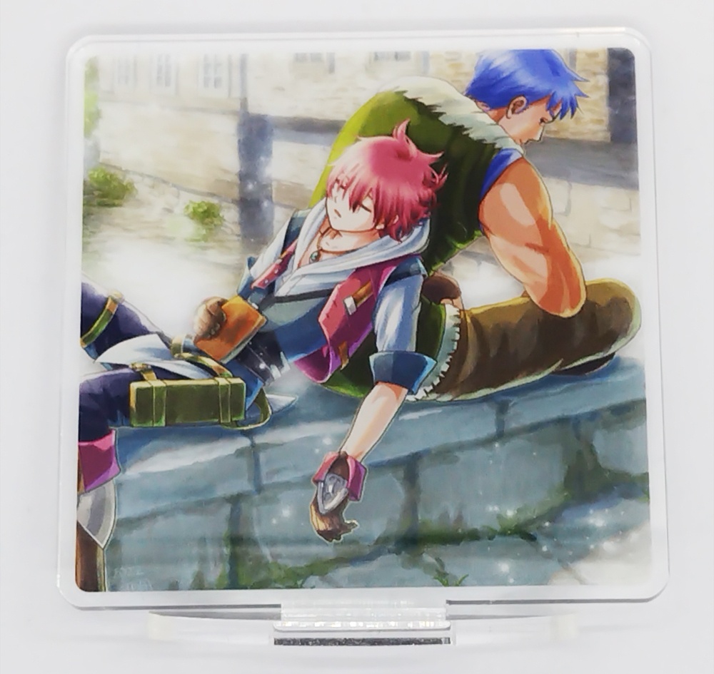 背景透過アクリルスタンド(イースセルセタの樹海・アドル&ドギ)