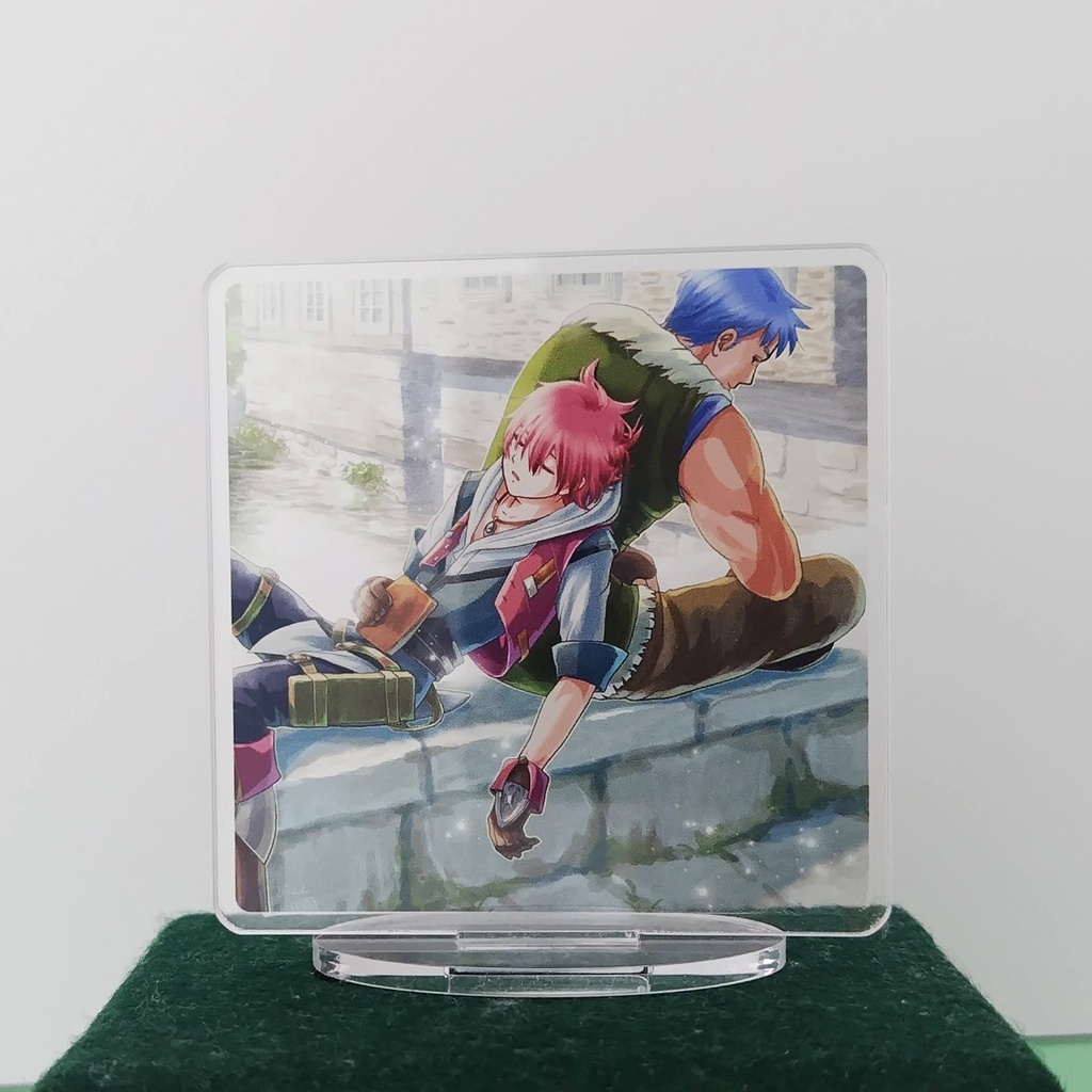 背景透過アクリルスタンド(イースセルセタの樹海・アドル&ドギ)