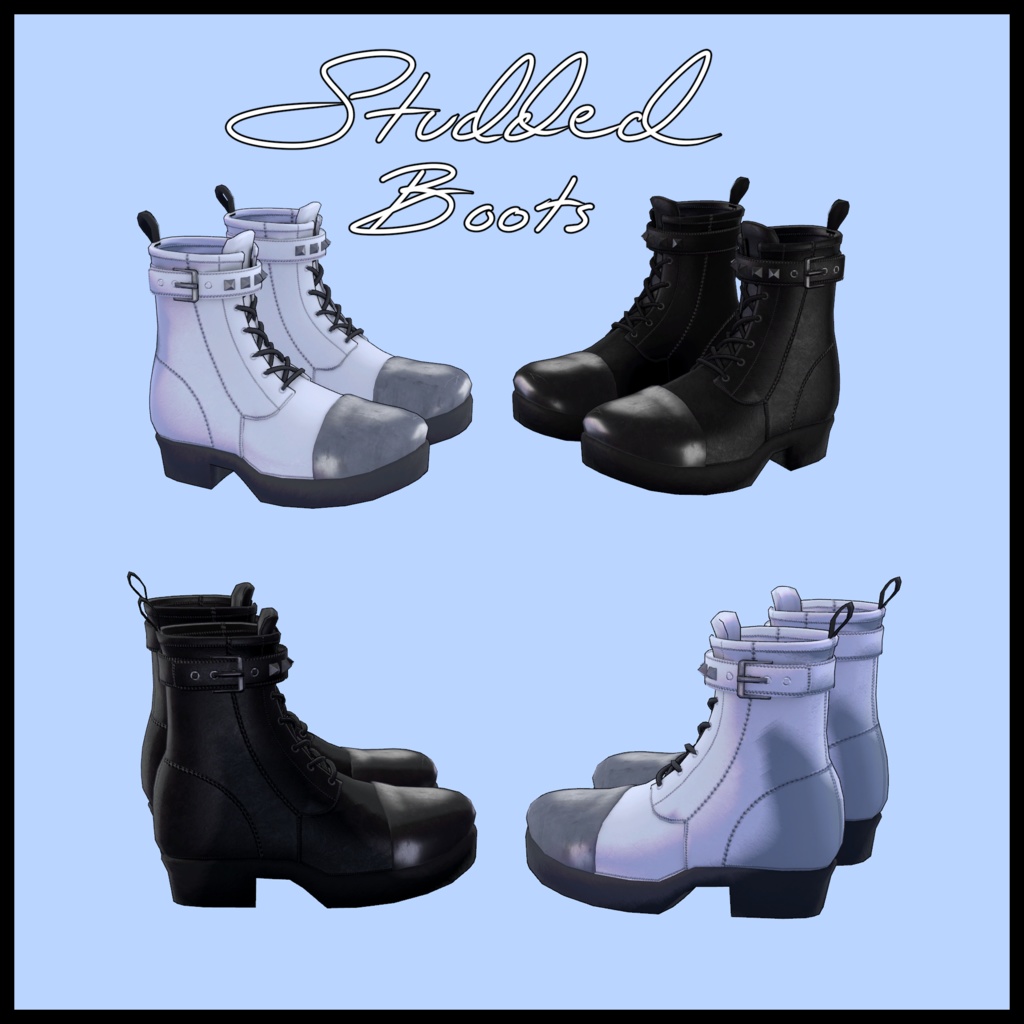 Studded Boots for Shinra