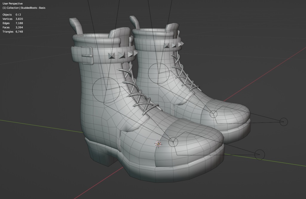 Studded Boots for Shinra