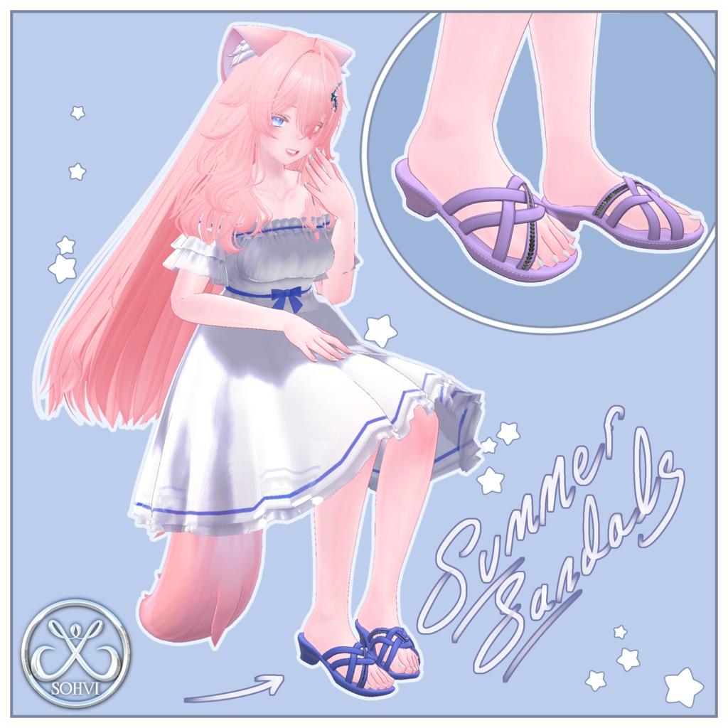 Summer Sandals for Moe 萌