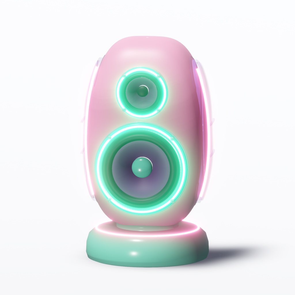 【3Dモデル / FBX・Unitypackage】キャンディポップスピーカー