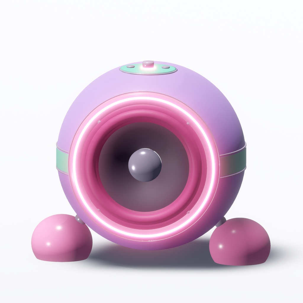 【3Dモデル / FBX・Unitypackage】キャンディポップスピーカー