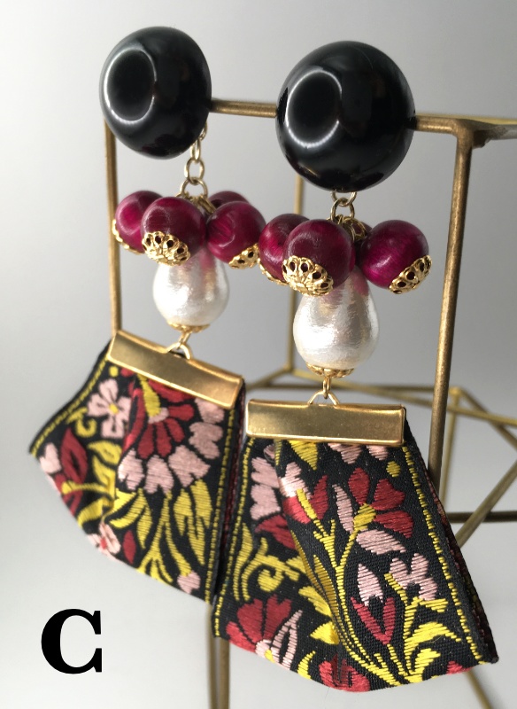 紅ピアス / イヤリング A,B,C