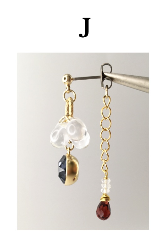紅ピアス / イヤリング H,I,J,K,L