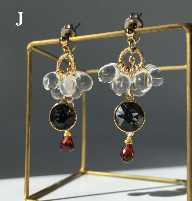 紅ピアス / イヤリング H,I,J,K,L