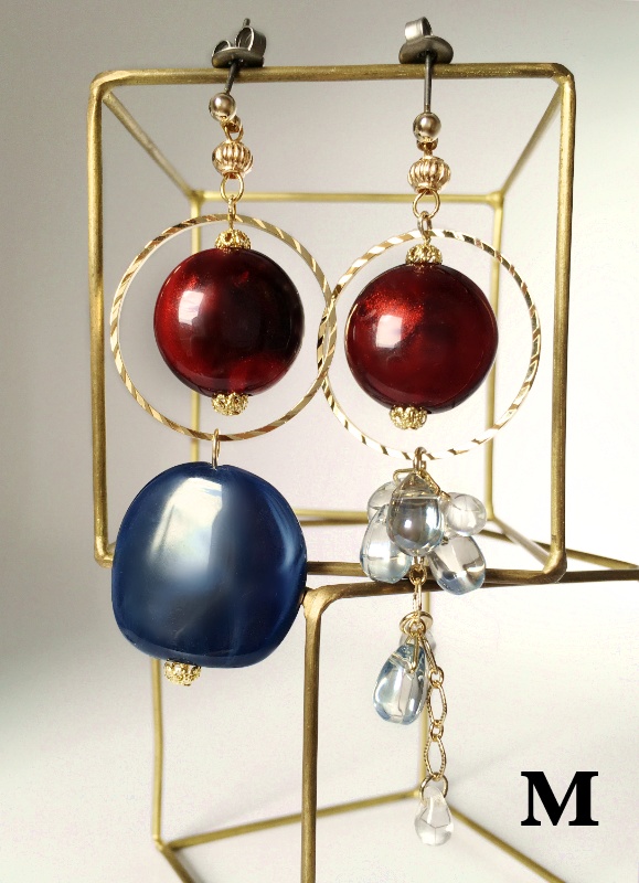 紅ピアス / イヤリング M,N,O,P