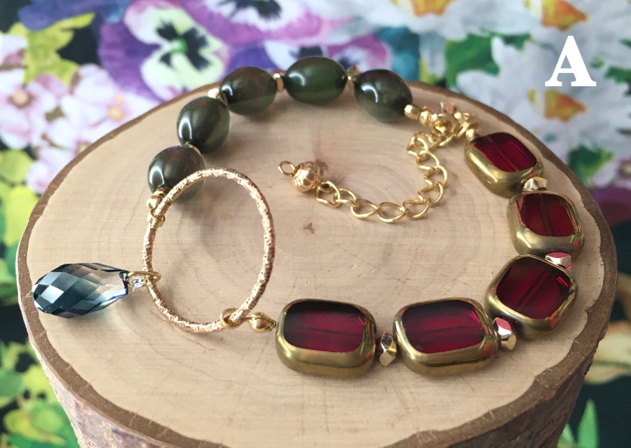 紅ブレスレット A,B,C