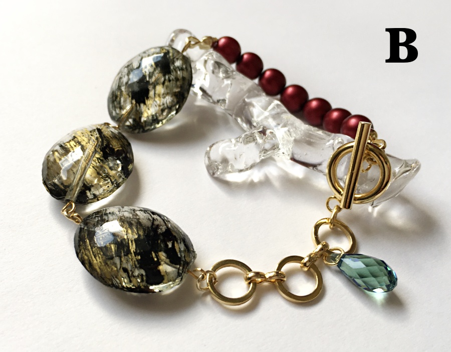 紅ブレスレット A,B,C