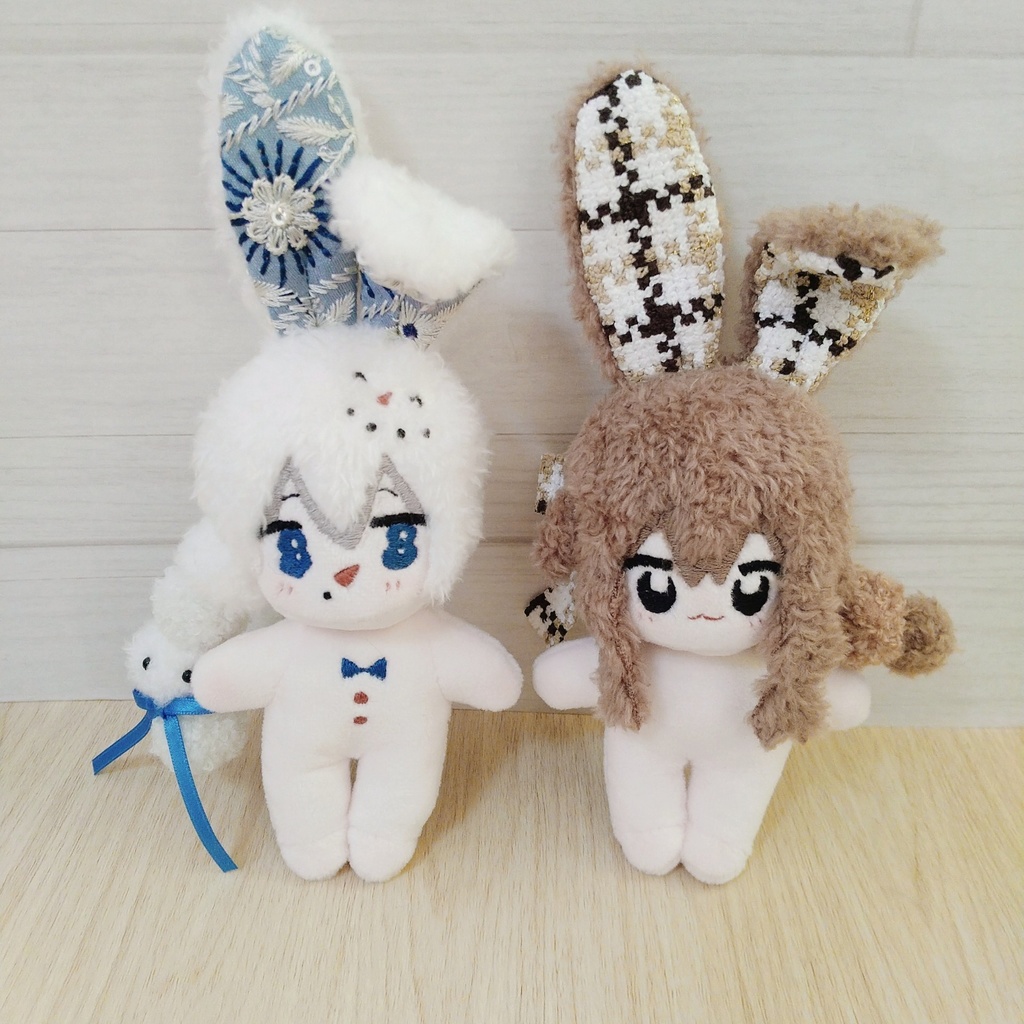 オリジナルぬい 雪だるま&ツイードうさぎ