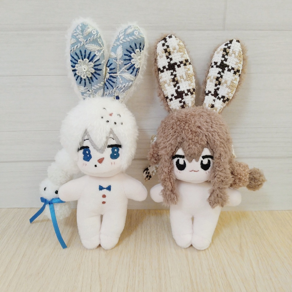 オリジナルぬい 雪だるま&ツイードうさぎ