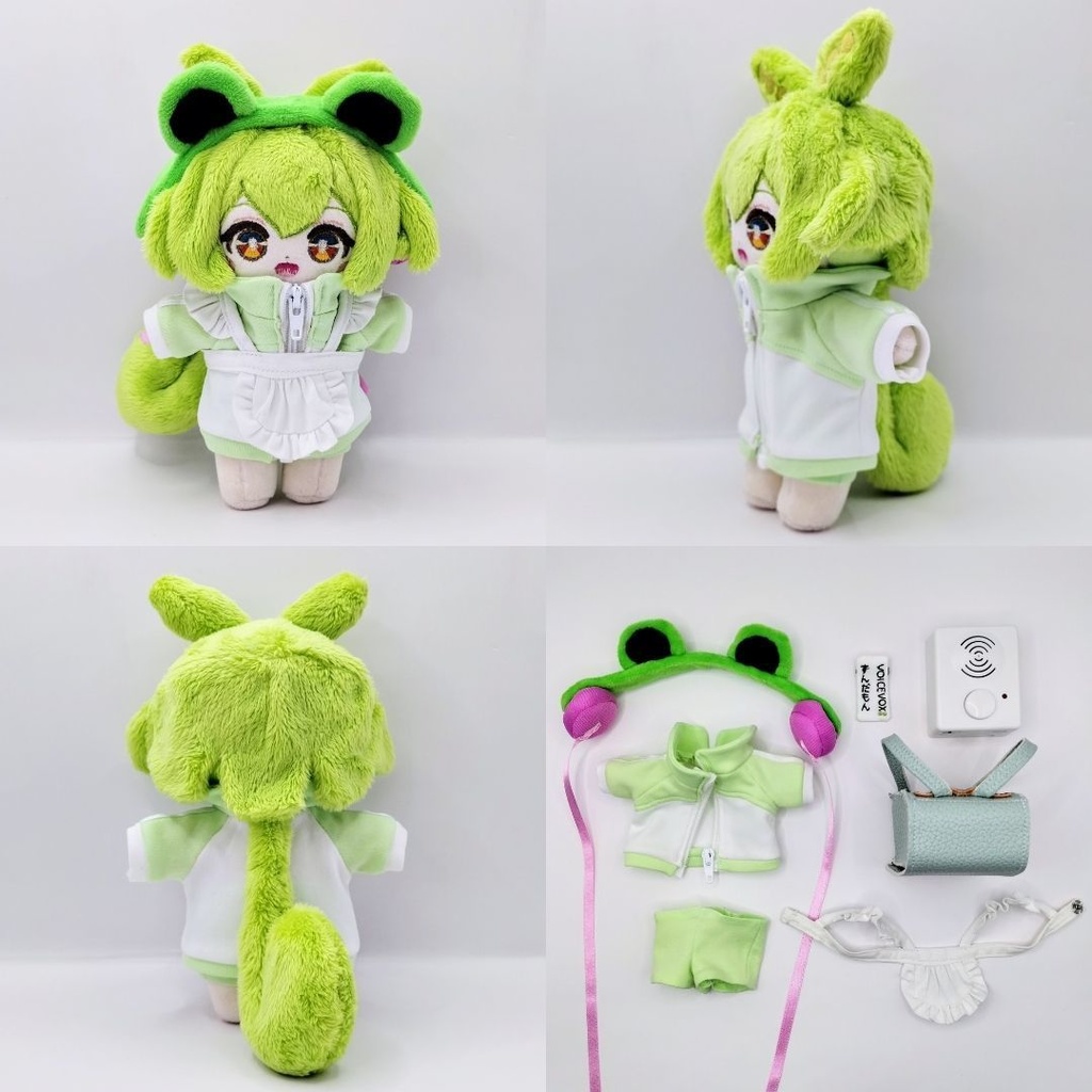 【完売】ハンドメイドぬいぐるみ ずんだもん 15(正式名称:おしゃべりずんだもんぬいぐるみジャージメイドスパッツ名札ランドセルオープンイヤーカエルちゃんヘッドホンクリスマスプレゼント 15)