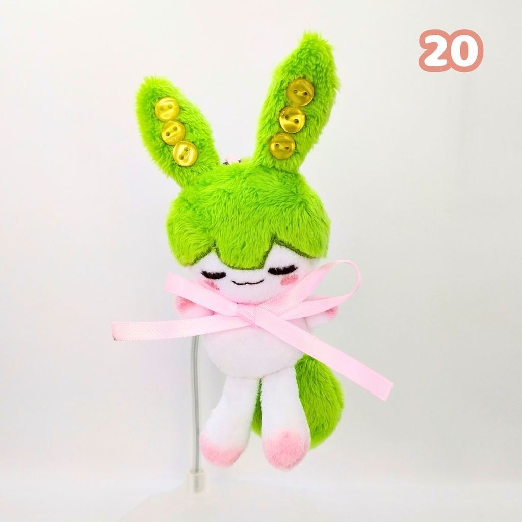 【完売】ハンドメイド妖精ずんだもん(あんこもん)ぬいぐるみマスコット 17 18 19 20