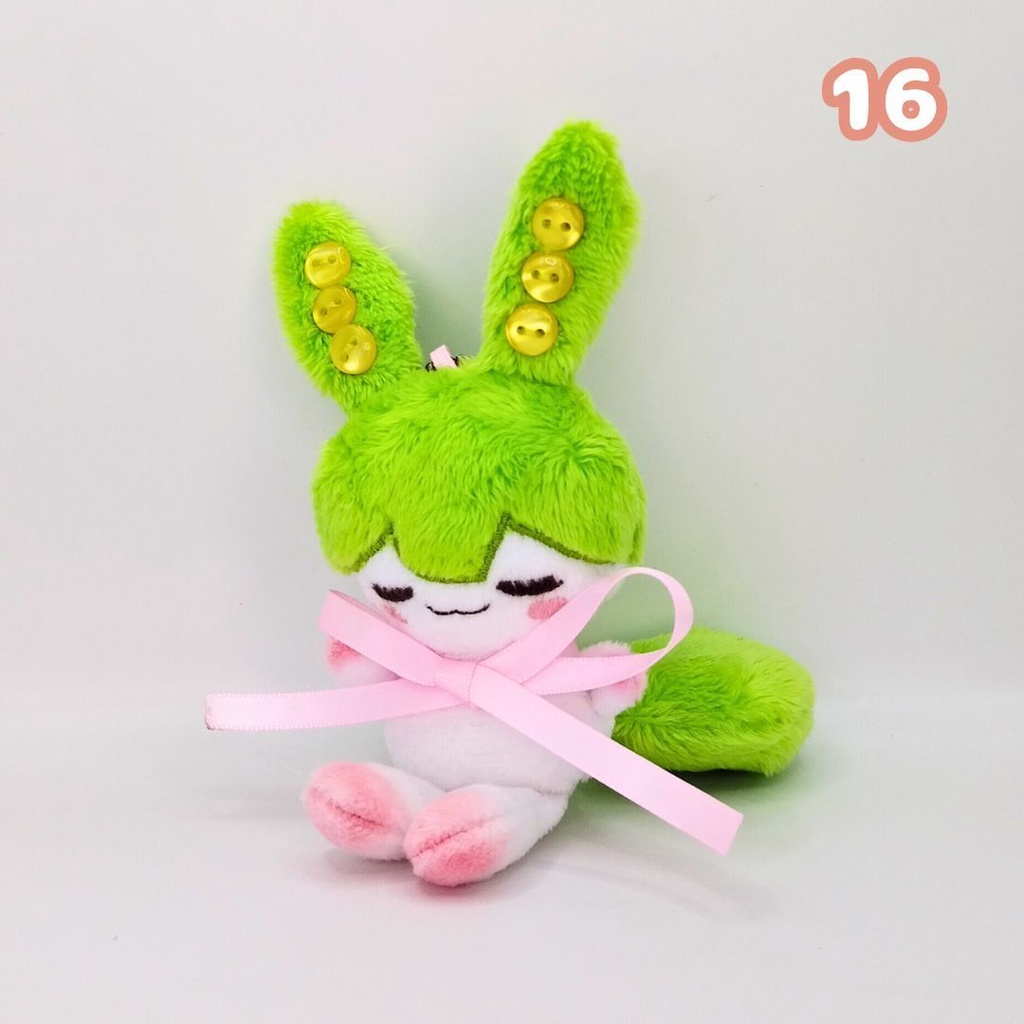 【完売】ハンドメイド妖精ずんだもん(あんこもん)ぬいぐるみマスコット 17 18 19 20