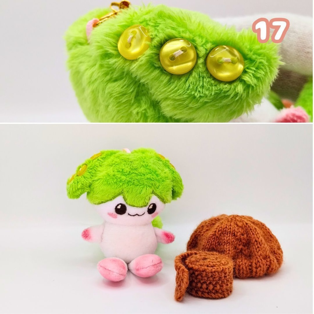 【完売】ハンドメイド妖精ずんだもん(あんこもん)ぬいぐるみマスコット 17 18 19 20