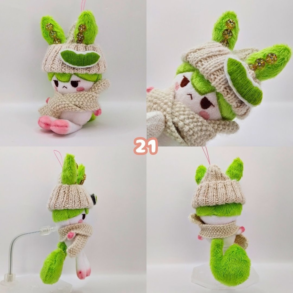 【完売】ハンドメイド妖精ずんだもん(あんこもん)ぬいぐるみマスコット 21 22 23 24 25