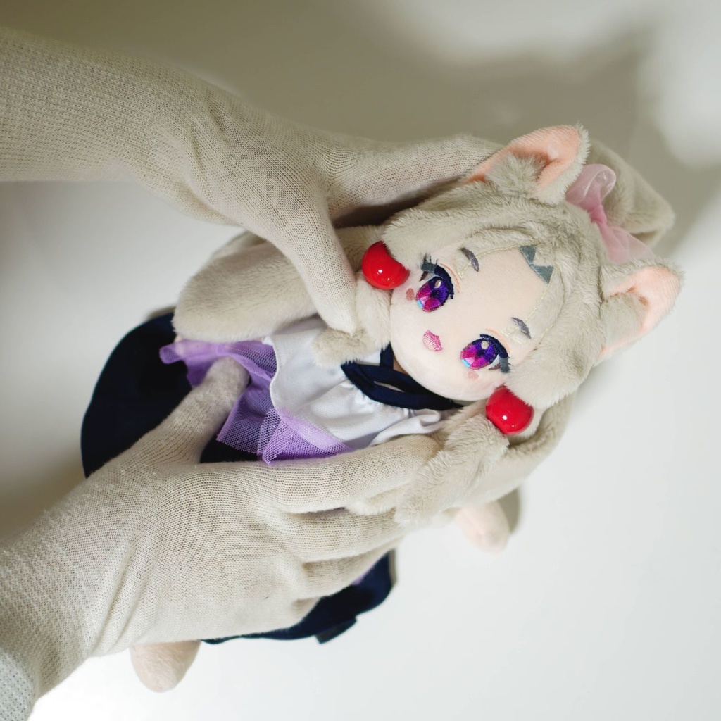 【完売】いたいけなイタコちゃんぬいぐるみ with うしろのあいつ(ハンドメイド 東北イタコぬいぐるみ 01)