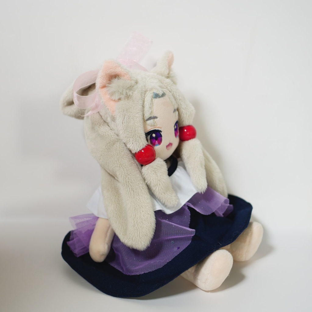 【完売】いたいけなイタコちゃんぬいぐるみ with うしろのあいつ(ハンドメイド 東北イタコぬいぐるみ 01)