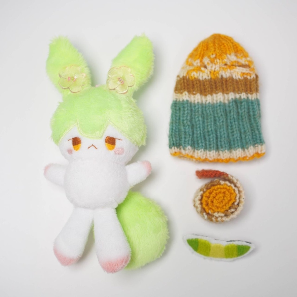 【12月2日まで抽選】ハンドメイド妖精ずんだもんぬいぐるみ 43(通常色・しょぼしょぼ))