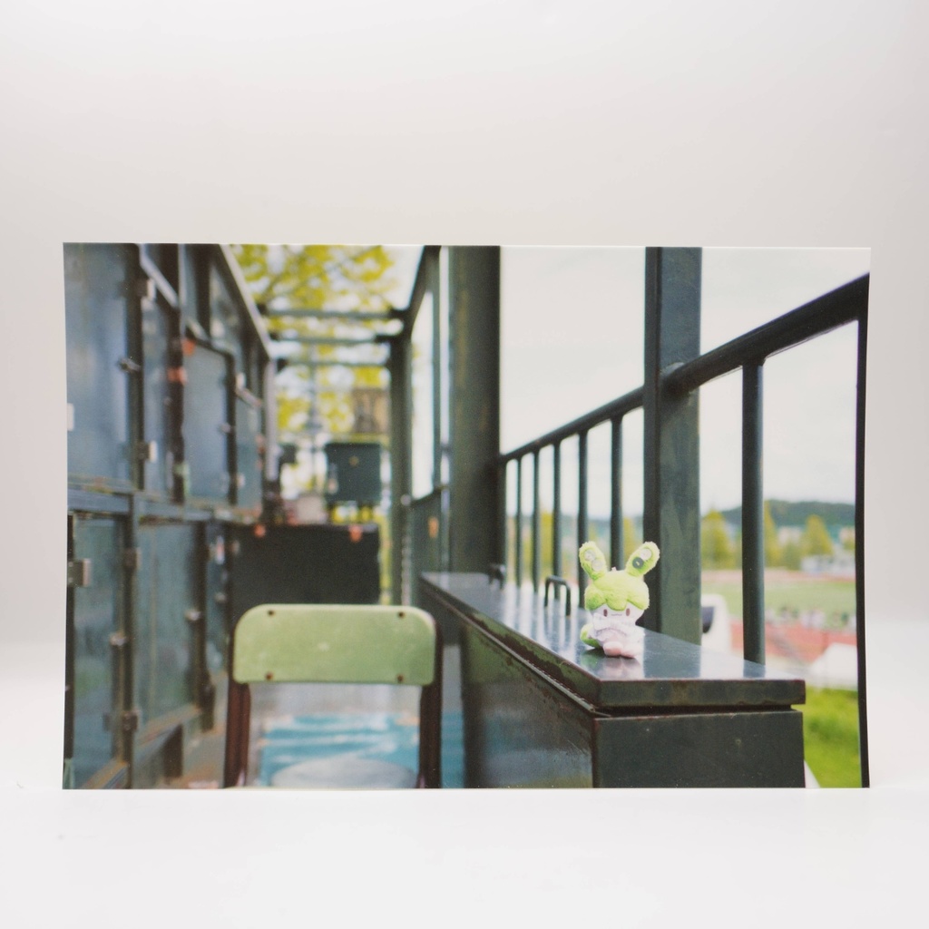 ずんだもんのぬいぐるみのポストカード 02（得点板）