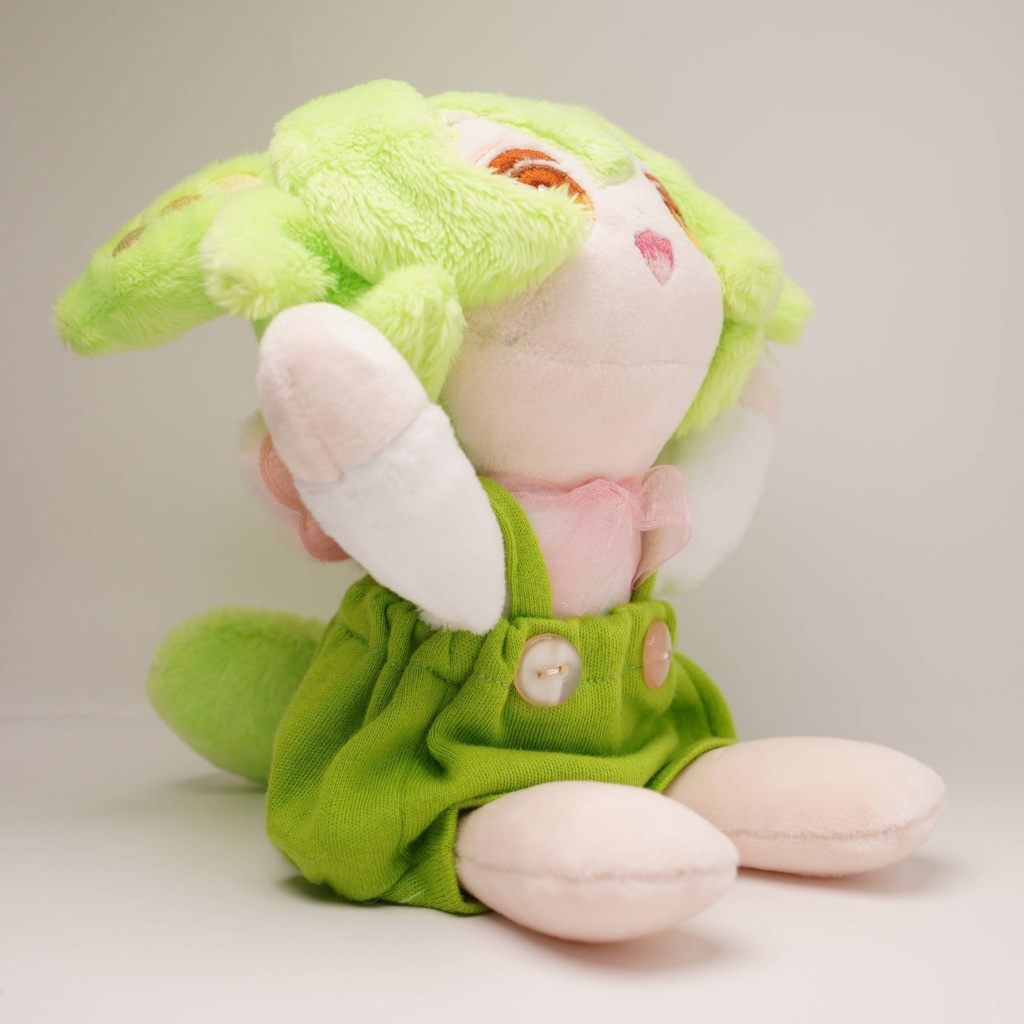 【1月17日まで抽選】【ねそべり / おすわり / ひっつき】ハンドメイド3wayずんだもんぬいぐるみ(ずんだもん 27)