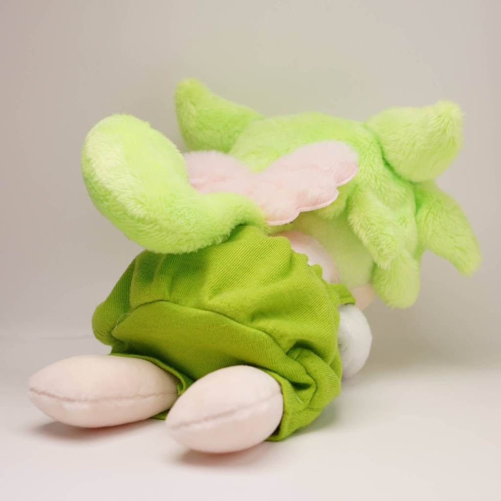 【1月17日まで抽選】【ねそべり / おすわり / ひっつき】ハンドメイド3wayずんだもんぬいぐるみ(ずんだもん 27)