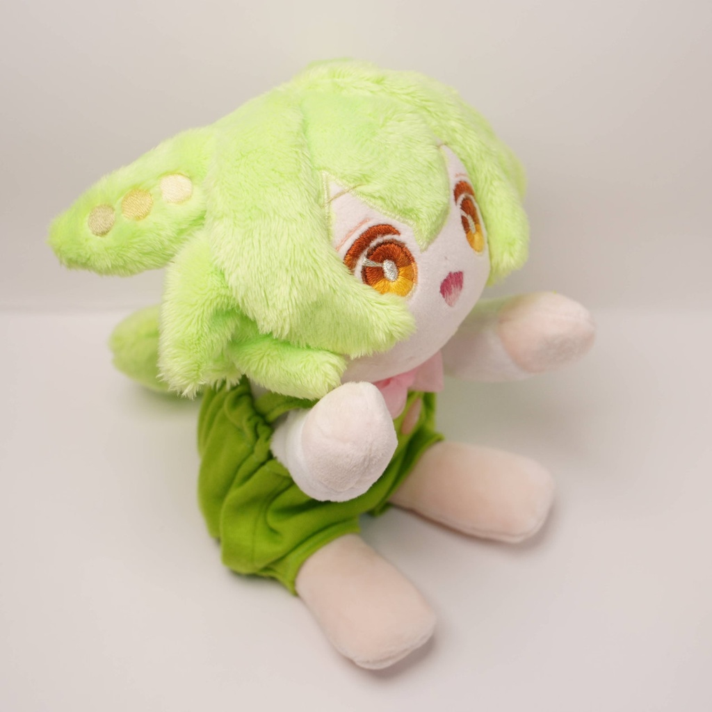 【1月17日まで抽選】【ねそべり / おすわり / ひっつき】ハンドメイド3wayずんだもんぬいぐるみ(ずんだもん 27)