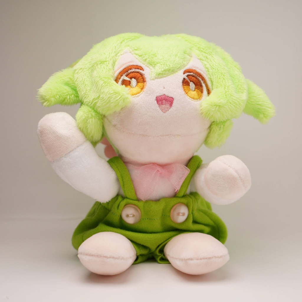 【1月17日まで抽選】【ねそべり / おすわり / ひっつき】ハンドメイド3wayずんだもんぬいぐるみ(ずんだもん 27)