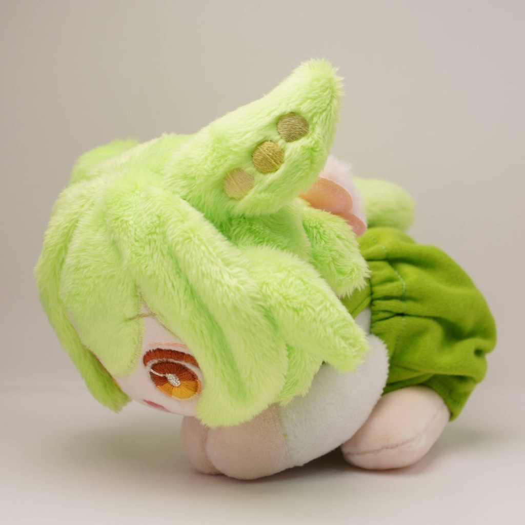 【1月17日まで抽選】【ねそべり / おすわり / ひっつき】ハンドメイド3wayずんだもんぬいぐるみ(ずんだもん 27)