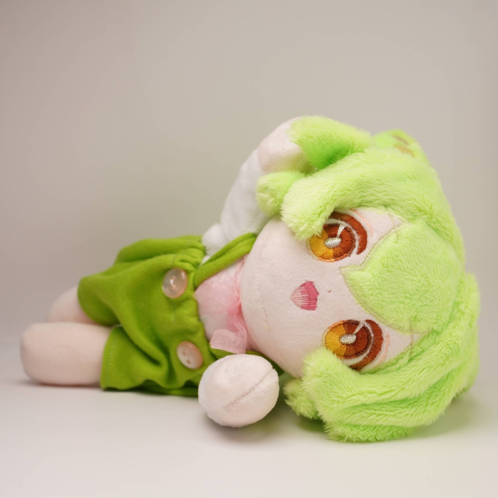 【1月17日まで抽選】【ねそべり / おすわり / ひっつき】ハンドメイド3wayずんだもんぬいぐるみ(ずんだもん 27)