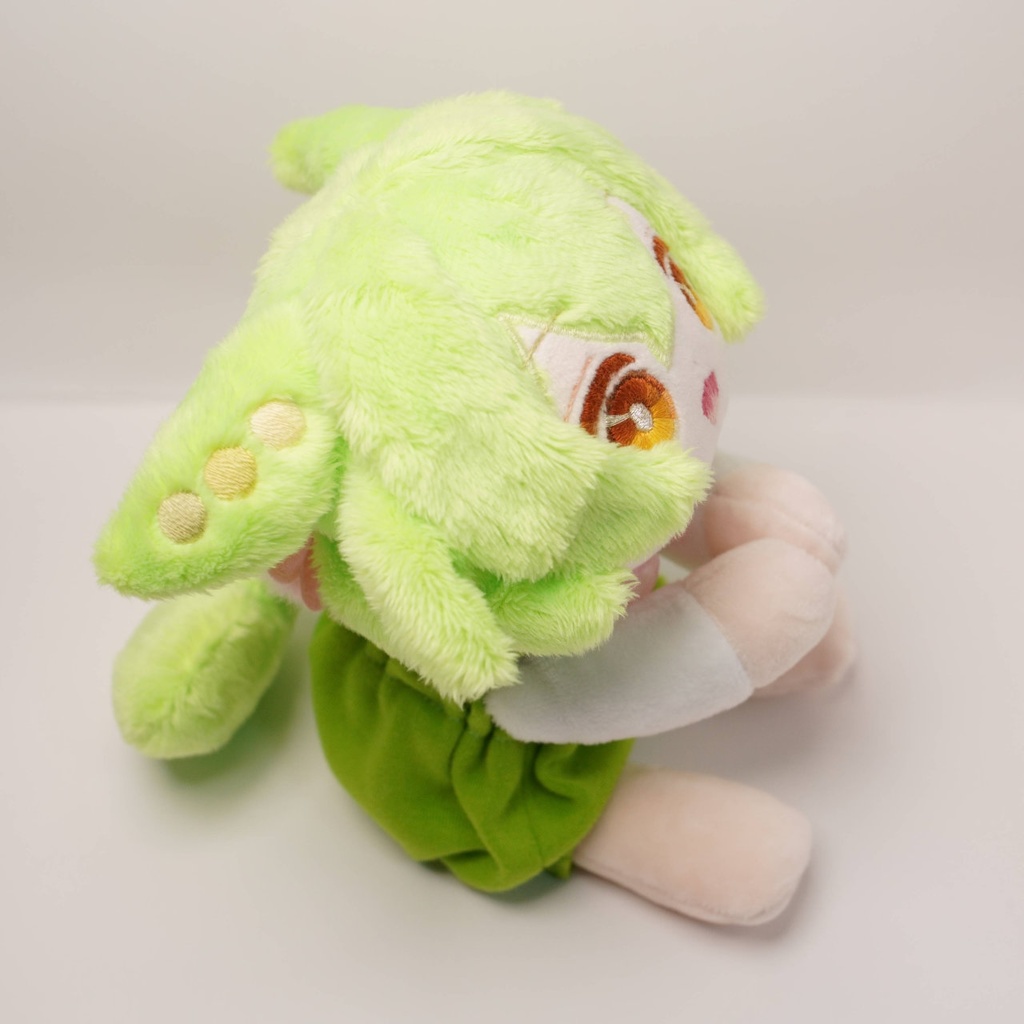 【1月17日まで抽選】【ねそべり / おすわり / ひっつき】ハンドメイド3wayずんだもんぬいぐるみ(ずんだもん 27)