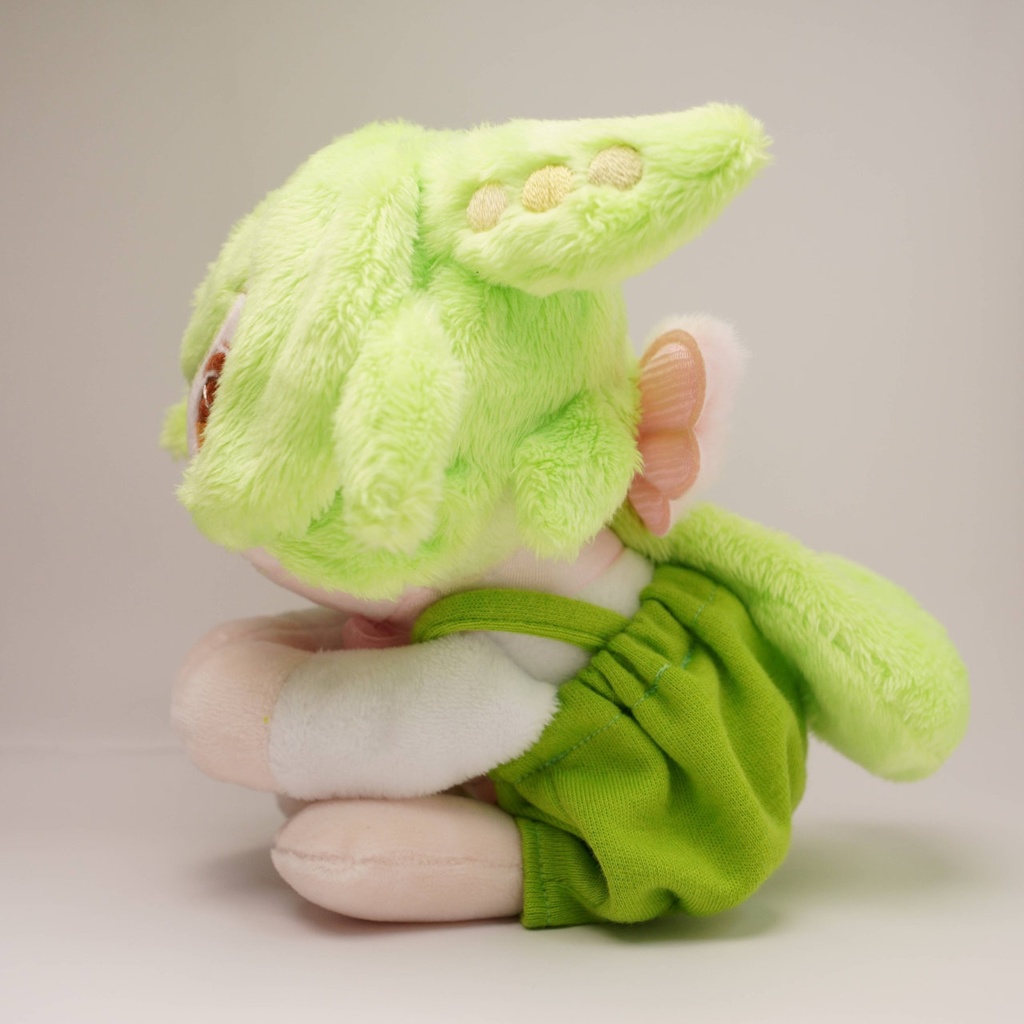 【1月17日まで抽選】【ねそべり / おすわり / ひっつき】ハンドメイド3wayずんだもんぬいぐるみ(ずんだもん 27)