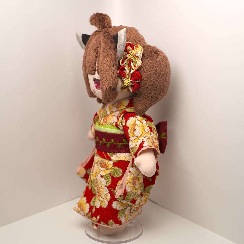 【2/23まで抽選】ハンドメイド和装きりたんぬいぐるみ (東北きりたん 03)
