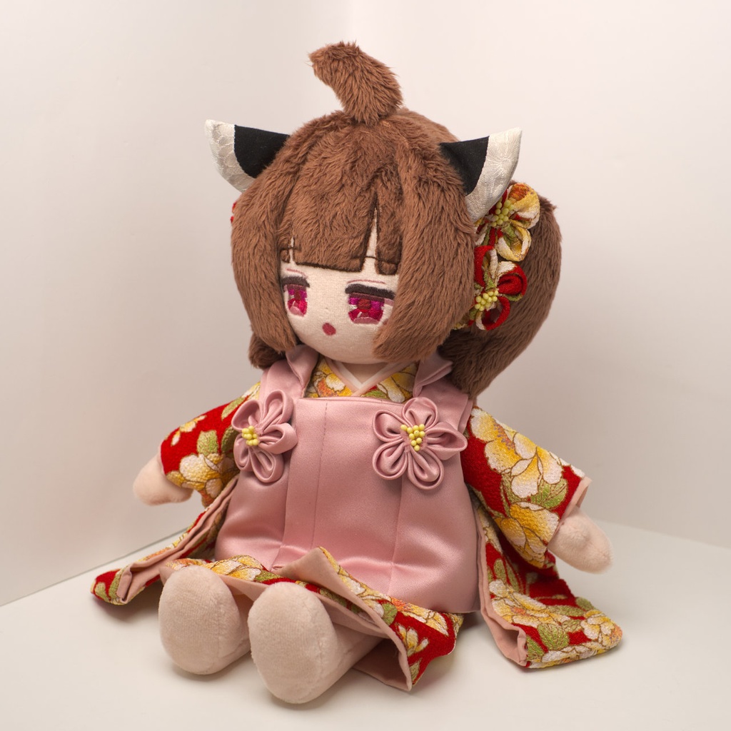 【2/23まで抽選】ハンドメイド和装きりたんぬいぐるみ (東北きりたん 03)