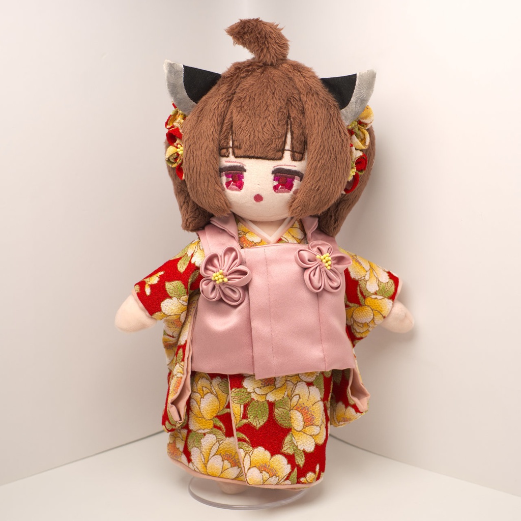 【2/23まで抽選】ハンドメイド和装きりたんぬいぐるみ (東北きりたん 03)