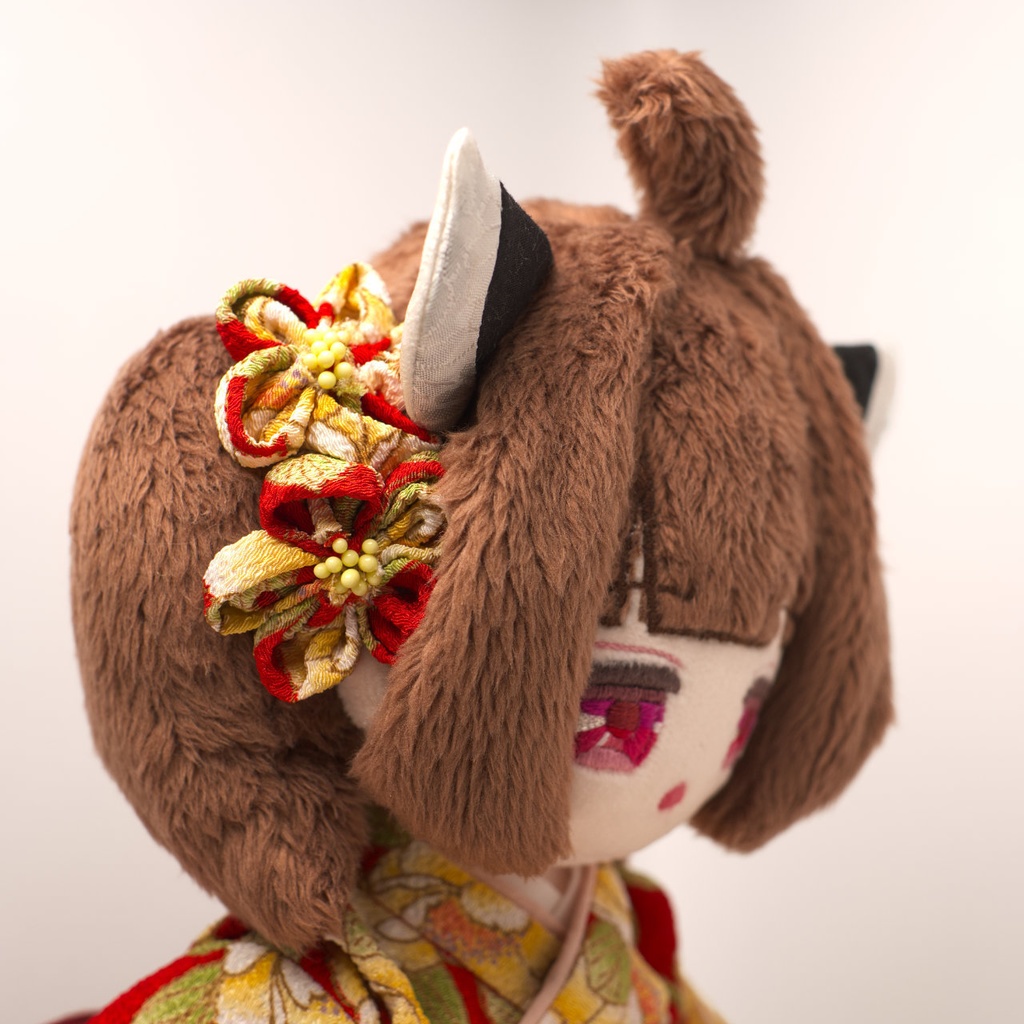 【2/23まで抽選】ハンドメイド和装きりたんぬいぐるみ (東北きりたん 03)