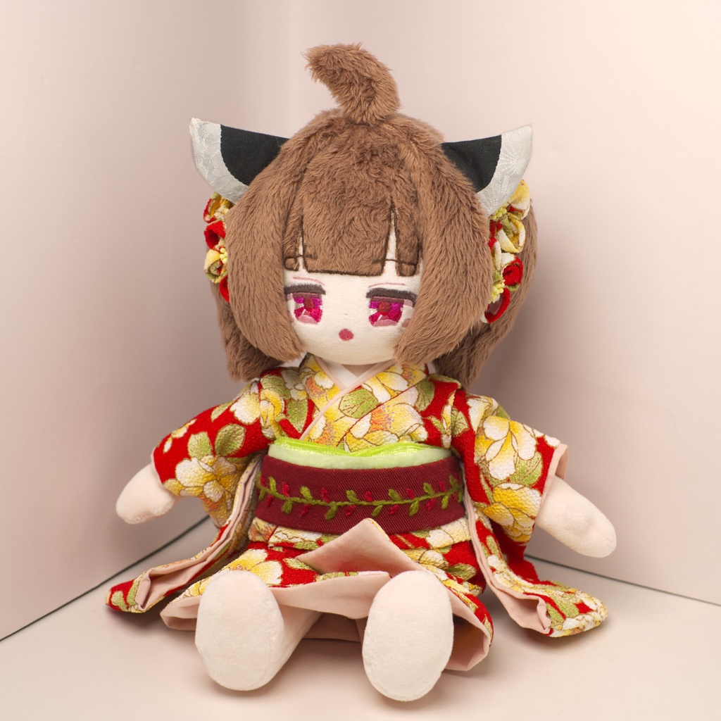 【2/23まで抽選】ハンドメイド和装きりたんぬいぐるみ (東北きりたん 03)